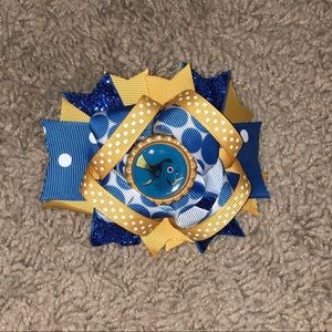 🐠 Girls “Dory” Bottle Cap Hair Bow.